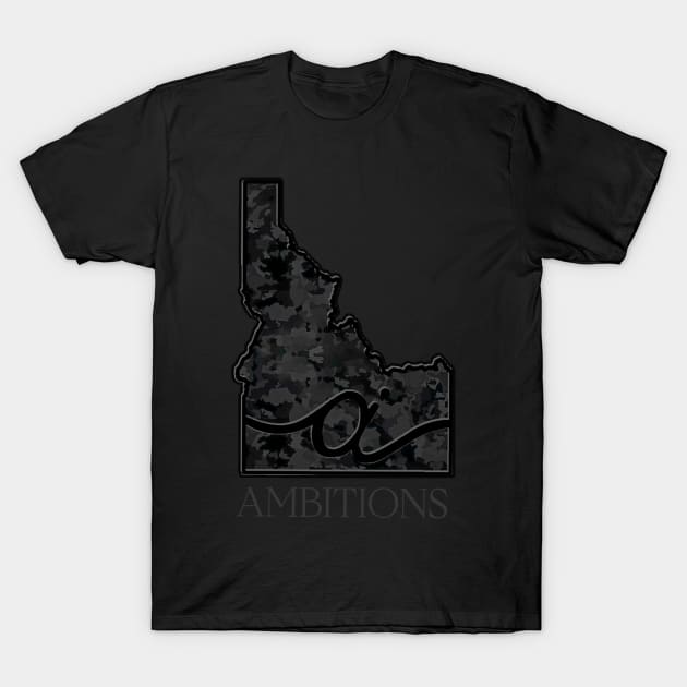 Ambitions Camouflage T-Shirt by Papa Hash's House of Art